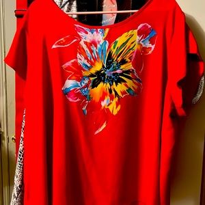 Women’s Red Look at me Blouse!